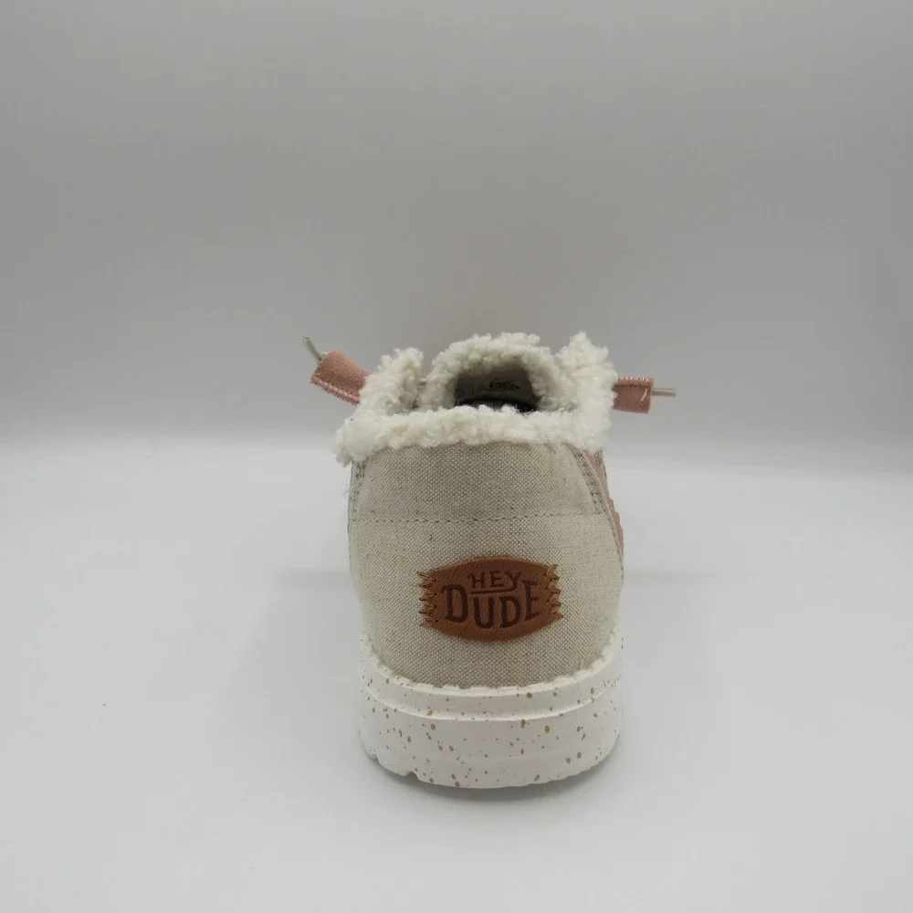 Hey Dude Wendy Warmth Loafers Women Size 10 Natural‎ Faux Fur Lined